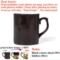 Ljojo Magic Photo Mug Customized with Your Image and Text - Ceramic Tea Cup