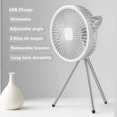 Ljojo 10000mAh Portable Camping Fan with Power Bank and LED Lighting