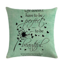 Ljojo Linen Pillowcase: Soft Printed Cover for Sofa, Car, or Home Décor