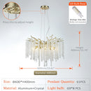 Modern Luxury Nano Electroplating K9 Crystal Tassel Chandelier - LED Living Room Decor by Ljojo