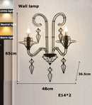 Ljojo Black White Iron Chandelier Lighting for Dining Living Room, Foyer, LED Home Decoration