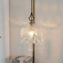 French Retro Glass Hanging Light LED Chandelier Indoor Luxury Art Bedroom Bar Restaurant Pendant Lamp