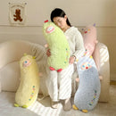 Ljojo Little Monster Long Pillow for Side Sleeping, Girl Sleeping Legs Pillow