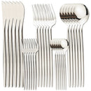 Ljojo 30 Piece Stainless Steel Flatware Cutlery Set