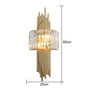 Ljojo Light Luxury Crystal Wall Lamp Scandinavian Modern Minimalist Accent for Living Room