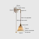 IWHD Japan Style Ceramic LED Wall Sconce with Adjustable Copper Arm for Bedroom and Bathroom - Nordic Modern Wandlamp by Ljojo