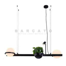 Ljojo LED Chandelier Plant Suspension Pendant Light - Black Kitchen Bar Dinning Room