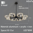 Ljojo Luxury Nordic Chandelier for Modern Living Room, Bedroom, and Restaurant