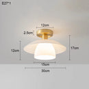 Nordic Glass Copper LED Pendant Lamp by Ljojo - Modern Bedroom Chandelier for Home Decor & Restaurant