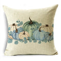 Big Blue Pumpkin Bike White Pillowcase Set for Home Decor - Ljojo