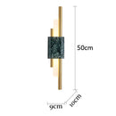 Green White Marble Wall Lamp Sconce for Living Room Bedroom by Ljojo