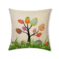 Easter Rabbit Eggs Design Linen Pillowcase - Ljojo Brings Spring Joy