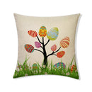 Easter Rabbit Eggs Design Linen Pillowcase - Ljojo Brings Spring Joy