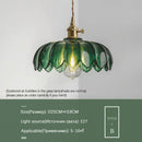 Ljojo Elegant LED Glass Petal Chandelier - Stylish Nordic Retro Lighting