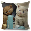 Cute Cat Print Fold Ear Pet Pillowcase for Cozy Home Decor by Ljojo