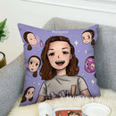 Ljojo Luxury 45x45 Pillow Cover for Bed, Sofa & Car - Decorative Cushion Cover