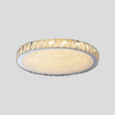 LED Crystal Ceiling Lamp Modern Round Design for Living Room Bedroom Stylish Home by Ljojo