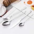 Ljojo 24-Piece Stainless Steel Cutlery Set | Elegant Mirror Finish Western Dinnerware