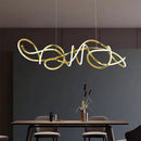 Ljojo LED Staircase Chandeliers Modern Home Decor Hanging Light Indoor Lighting