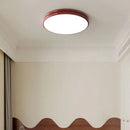 LED Ceiling Lamp Retro Red Edge Round for Bedroom Living Room Kitchen by Ljojo