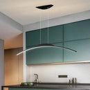 Ljojo Curved Arc Chandelier Modern Ceiling Pendant Lamp for Dining Room Kitchen Bar Bedroom