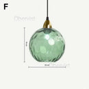 Modern Glass Chandelier Led Pendant Light - Colorful Nordic Hanging Lamp by Ljojo