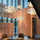 Ljojo LED Flower Chandelier: Modern White Art Decor Pendant Lamps