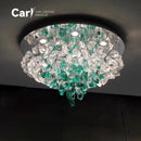 Modern Glass Crystal Chandelier for Living Room Hall by Ljojo - Luxury Indoor Home Decoration Lighting