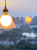 Bauhaus Sunset Glass Pendant Lights LED G9 Modern Light Fixtures for Home and Cafe