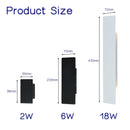 Ljojo Modern Aluminum LED Wall Lamp for Indoor and Outdoor Lighting