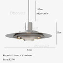 Nordic White Silver LED Chandelier Adjustable Pendant Light for Home Decoration by Ljojo