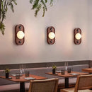 Ljojo Marble LED Wall Lamp: Brown Metal, Stairs, Bedroom, Restaurant, Aisle Sconce
