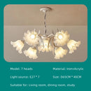Ljojo French Retro Style Led Bedroom Chandelier Wall Lamp Cream Flower Creative Design