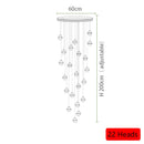 Crystal Duplex Staircase Chandelier for Luxurious Living Room Decor by Ljojo