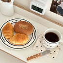 Kawaii Korean Ceramic Plate Cup Set by Ljojo - 5/8 inch Tableware & Decor