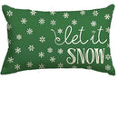 Ljojo Merry Christmas Tree Motto Green Pillowcase 30X50cm