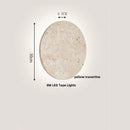 Ljojo LED Wall Sconce Stone Clock Light for Home Decor
