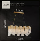 American Postmodern Light Luxury Tassel Crystal Chandelier for Dining Room by Ljojo