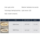 Ljojo Luxury Gold White Ceiling Lamp - Modern LED Circular Ring Rectangle Light