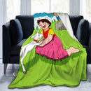 Heidi Alps Fleece Blanket Soft Cozy Throw Bedding for Sofa by Ljojo