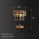 Crystal Bar Table Lamp Luxury Dimmable Desk Light for Home Office Hotel - Ljojo