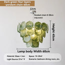 French Glass Chandelier Elegant Crystal Pendant Light for Living Room Dining Home Decor by Ljojo