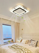 Ceiling Fan Bladeless with Light Cold Warm Mode LED Remote Control for Living Room by Ljojo