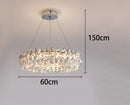 Ljojo LED Crystal Chandelier Ceiling Lamp for Living Room Lighting