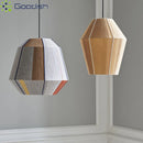 Bamboo Japanese LED Pendant Light | Minimalist Wooden Chandelier by Ljojo