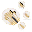 Ljojo 1010 Stainless Steel Tableware Set with Steak Knife and Dessert Spoon