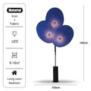 Nordic Style Red Fabric Floor Lamp LED Standing Light for Living Room by Ljojo