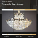 Ljojo Luxe Crystal Chandelier: Modern Elegant Lighting for Living Room, Dining, and Bedroom