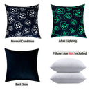 Ljojo Luminous Ghost Print Glow Pillowcase 18x18 Inch Party Decor - Sofa Bed Decoration