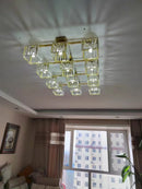 Modern Living Room Led Pendant Lamp | Rast K9 Glass Artistic Lighting Fixture by Ljojo